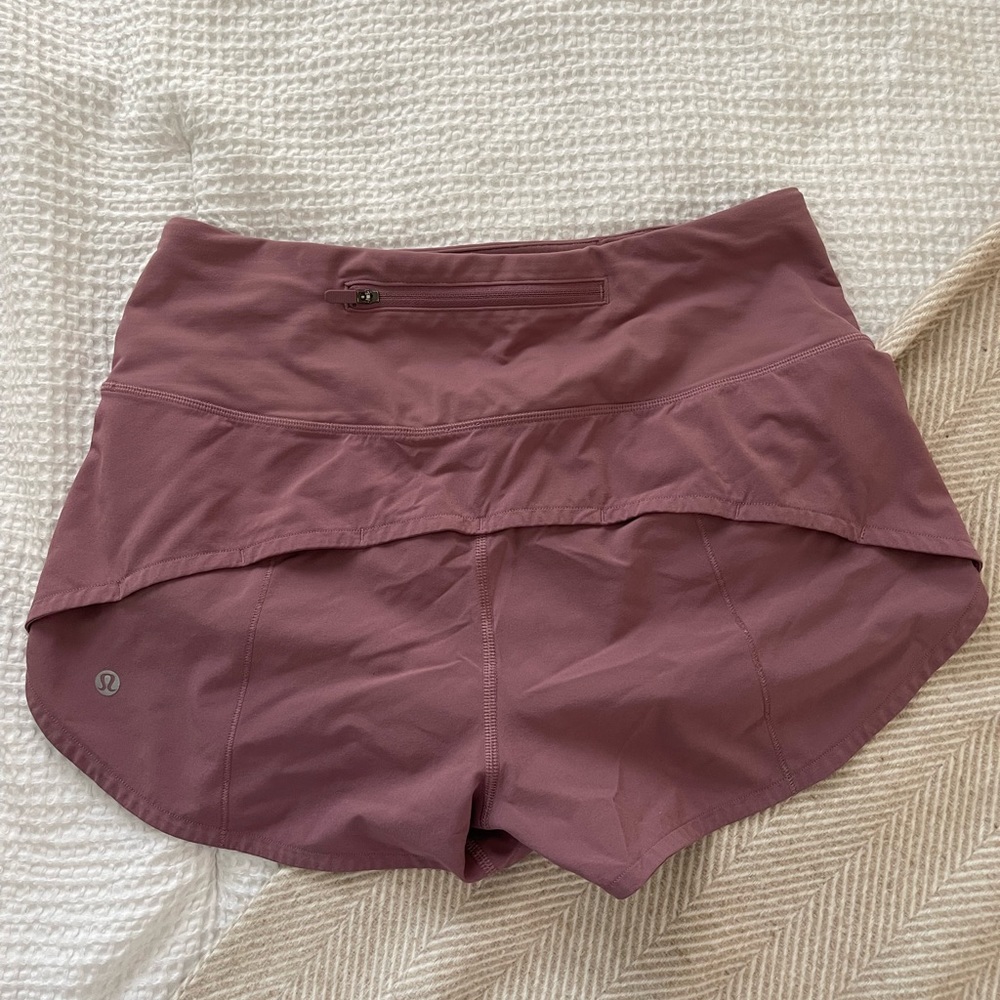 Pink Lululemon High Rise Shorts